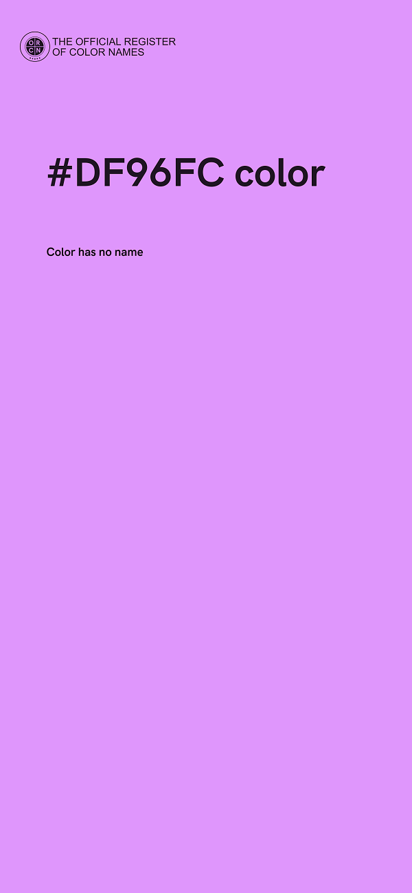 #DF96FC color image