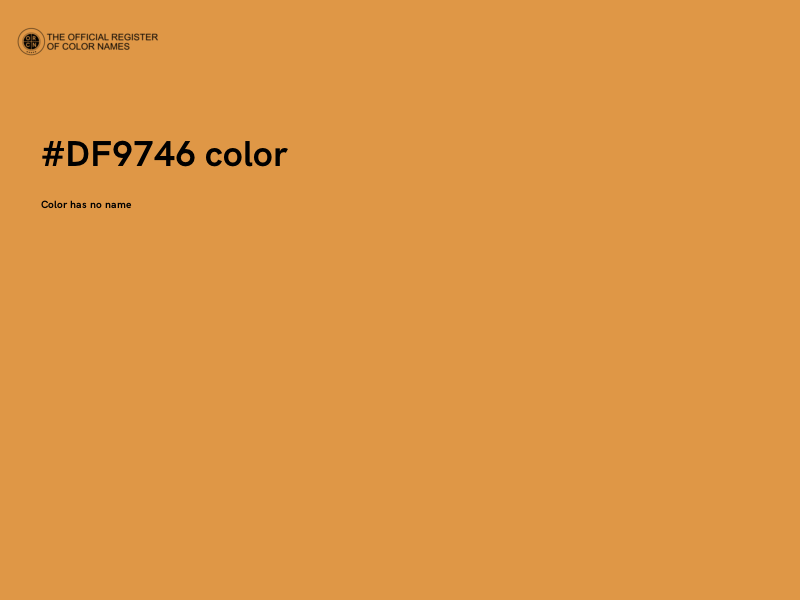 #DF9746 color image