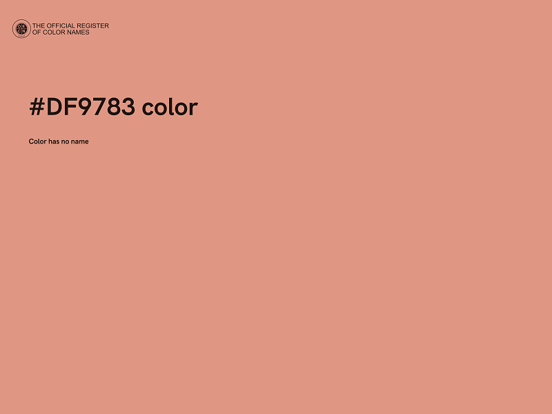 #DF9783 color image