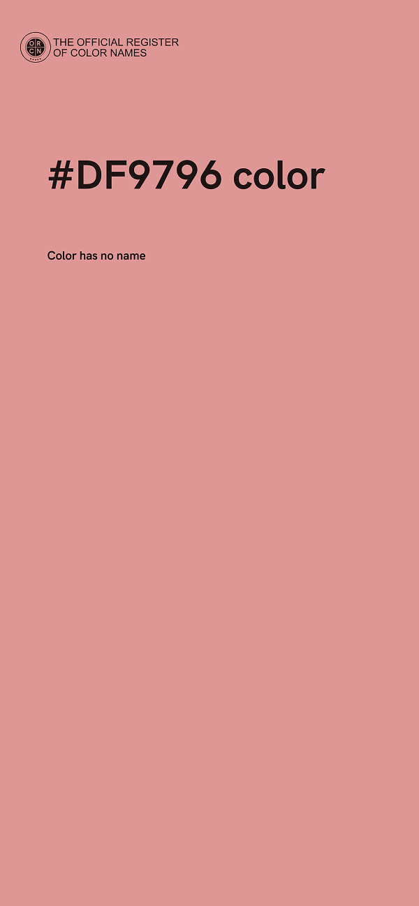 #DF9796 color image
