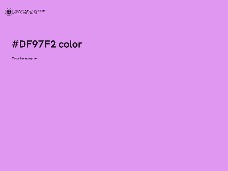 #DF97F2 color image