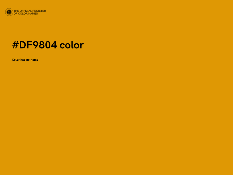 #DF9804 color image