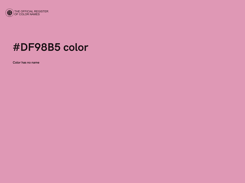 #DF98B5 color image