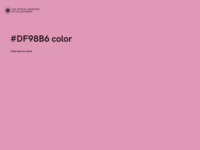 #DF98B6 color image