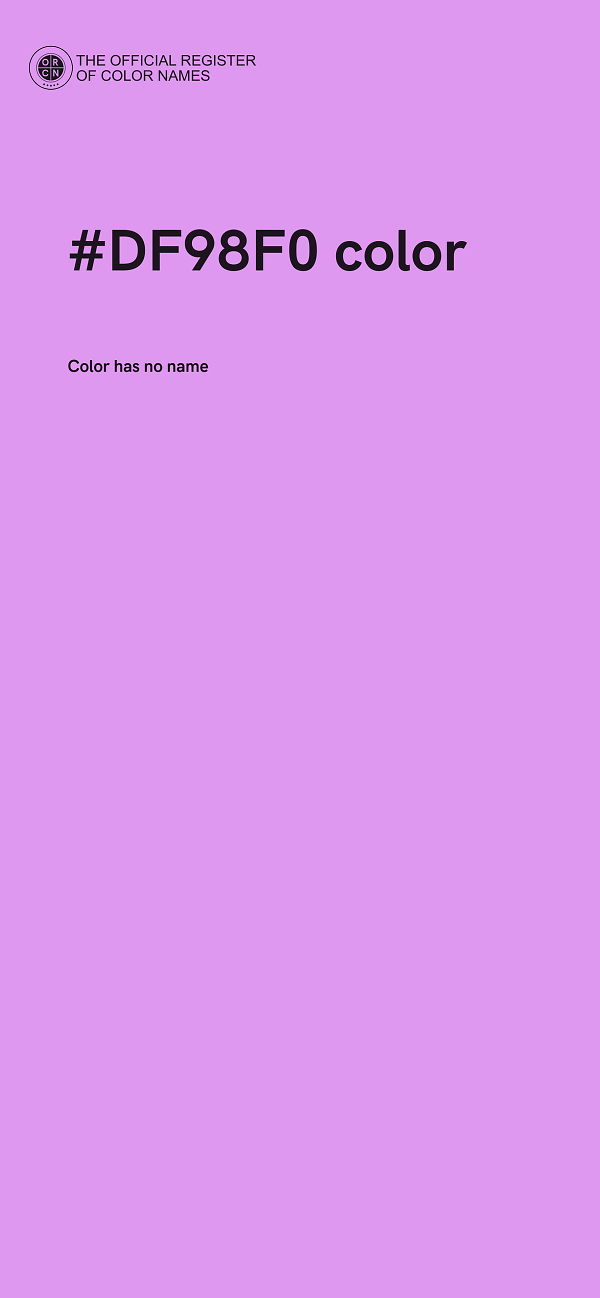 #DF98F0 color image