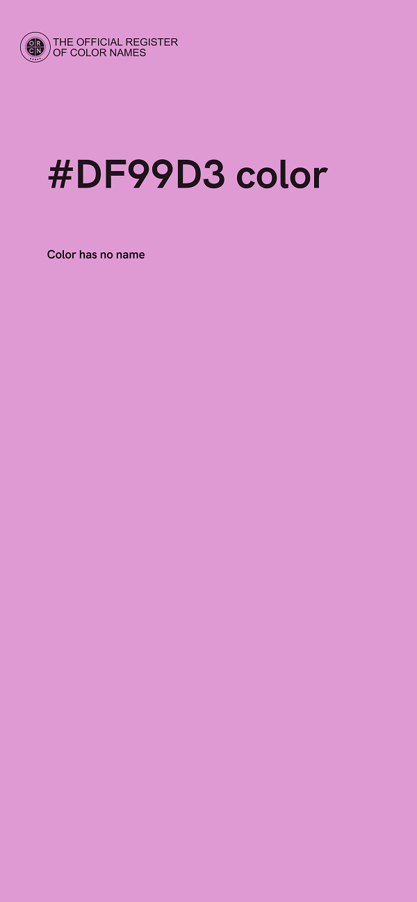 #DF99D3 color image