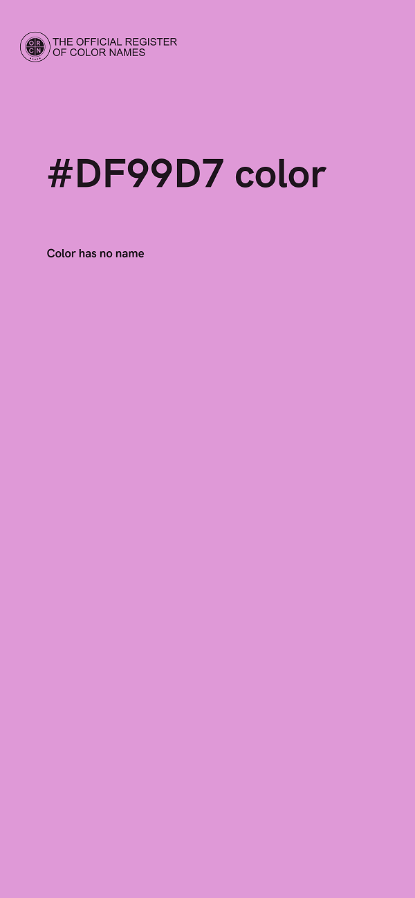 #DF99D7 color image