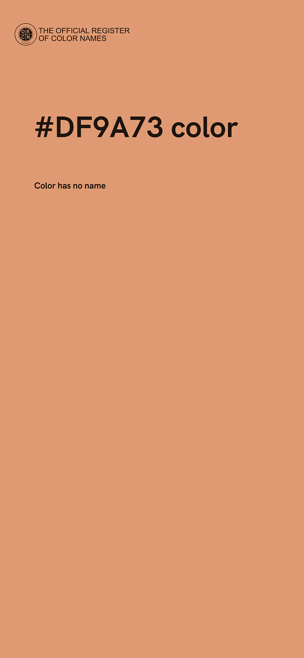 #DF9A73 color image