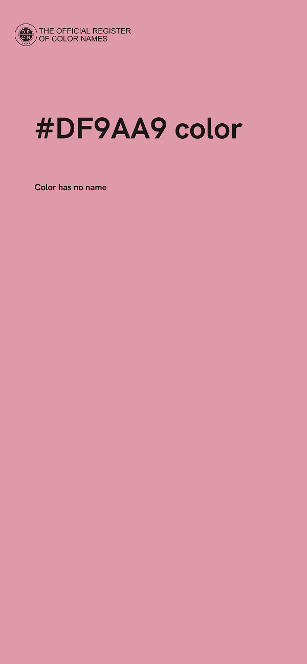 #DF9AA9 color image