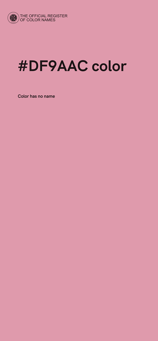 #DF9AAC color image