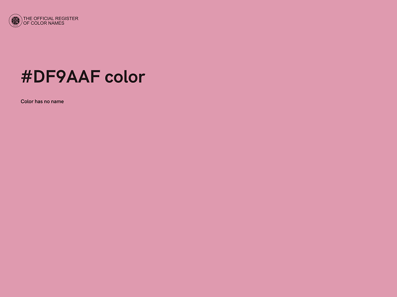 #DF9AAF color image