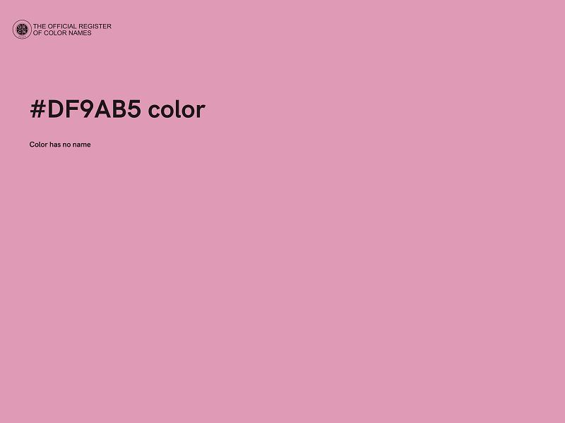 #DF9AB5 color image