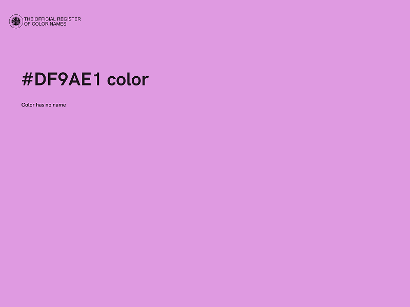 #DF9AE1 color image