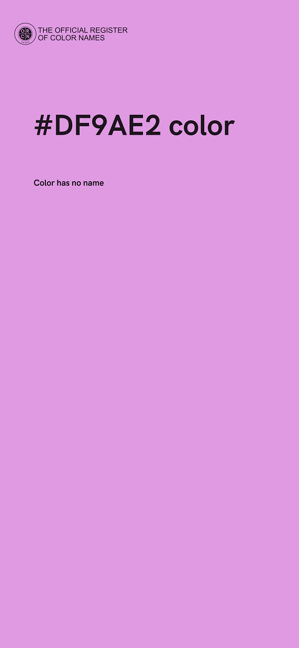 #DF9AE2 color image