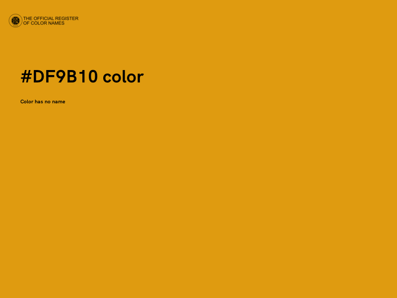 #DF9B10 color image