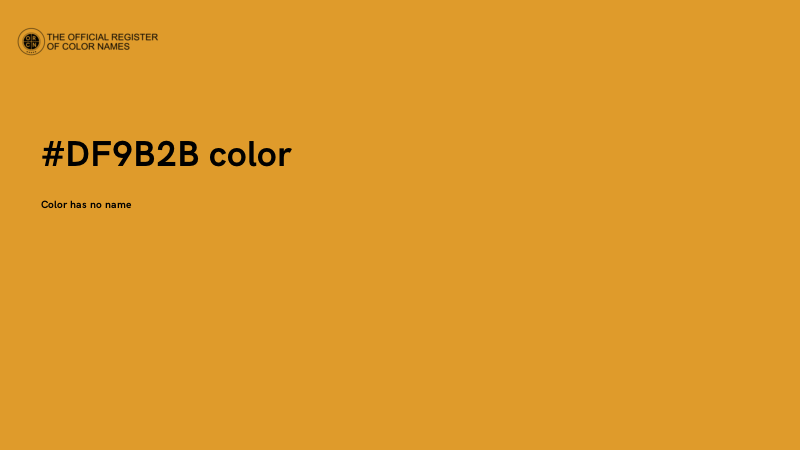 #DF9B2B color image