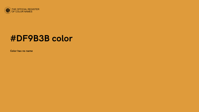 #DF9B3B color image
