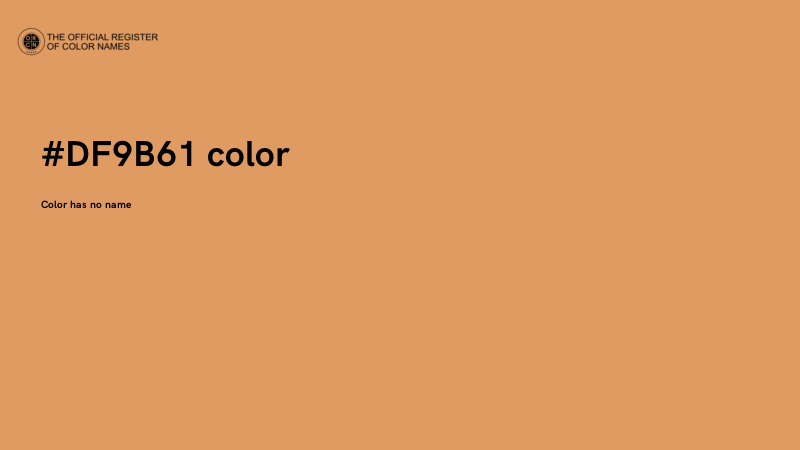 #DF9B61 color image