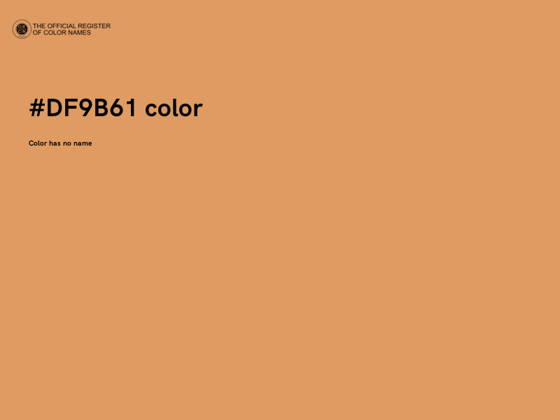 #DF9B61 color image