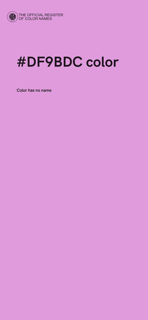 #DF9BDC color image