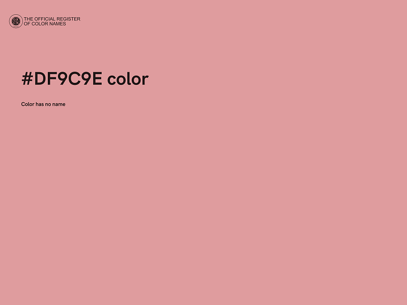 #DF9C9E color image