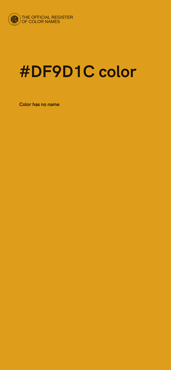 #DF9D1C color image