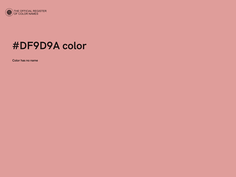 #DF9D9A color image