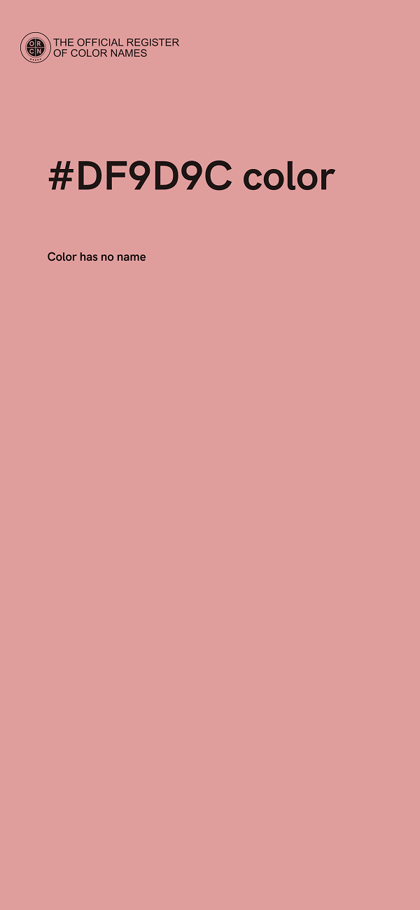 #DF9D9C color image