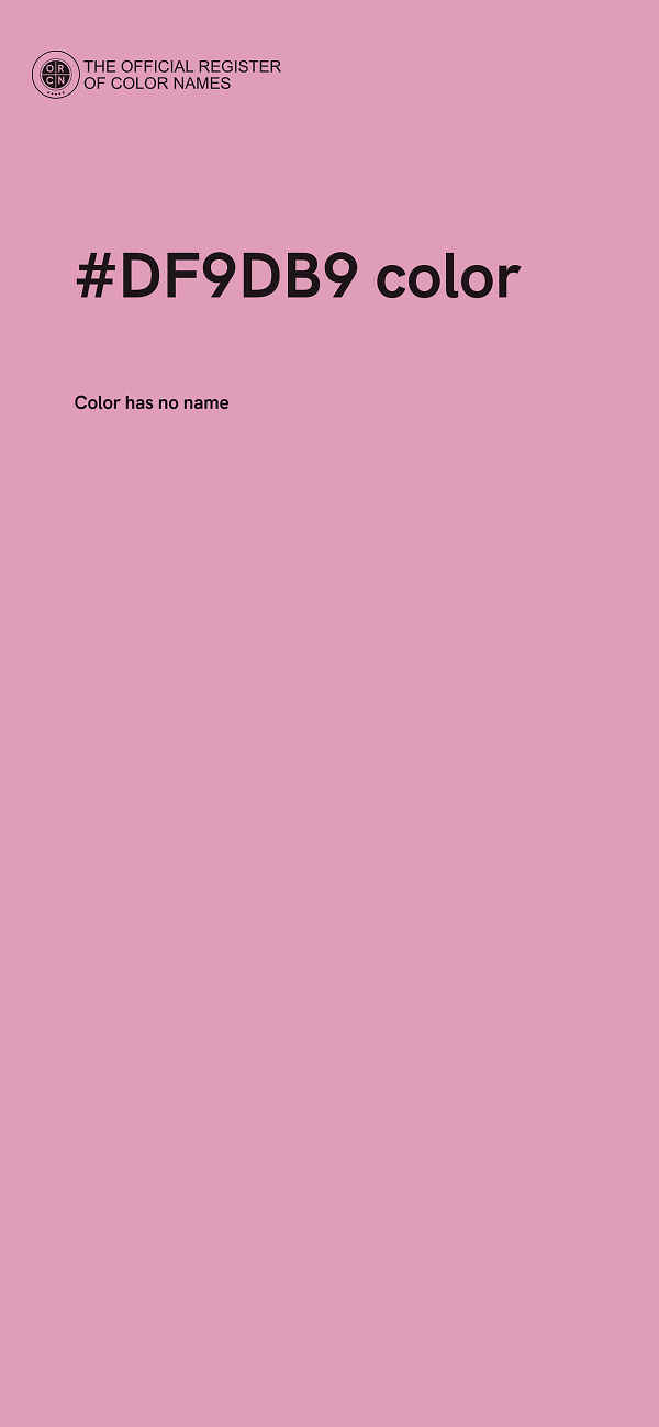 #DF9DB9 color image