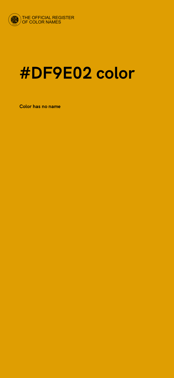 #DF9E02 color image