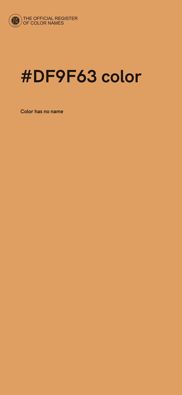 #DF9F63 color image