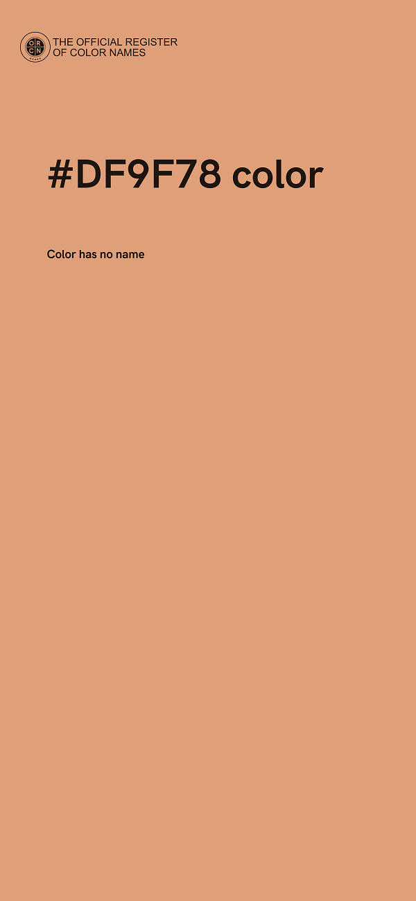 #DF9F78 color image
