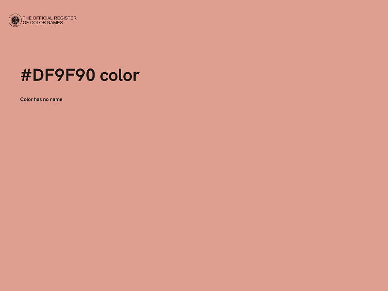 #DF9F90 color image