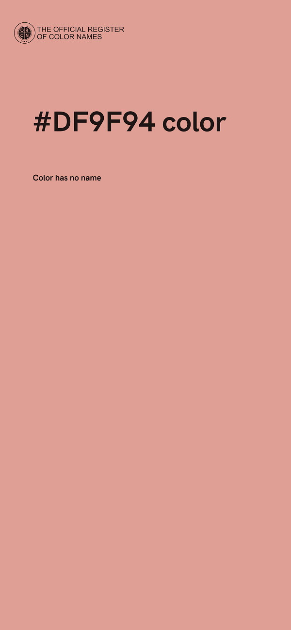#DF9F94 color image