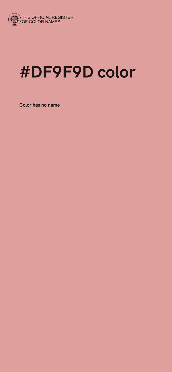 #DF9F9D color image