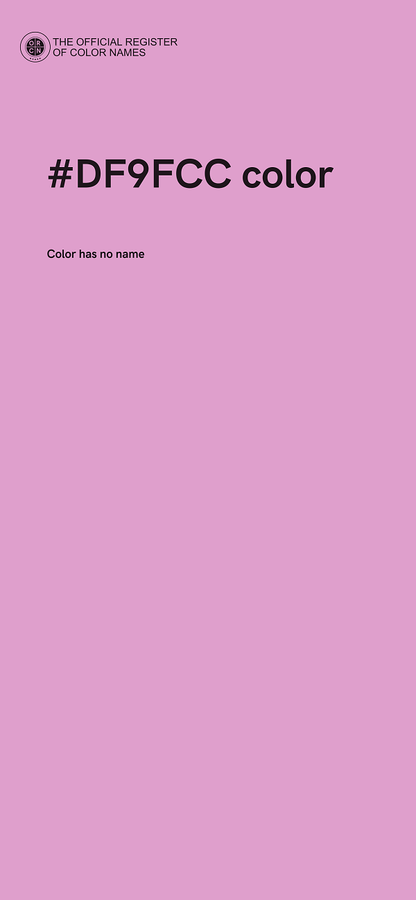 #DF9FCC color image