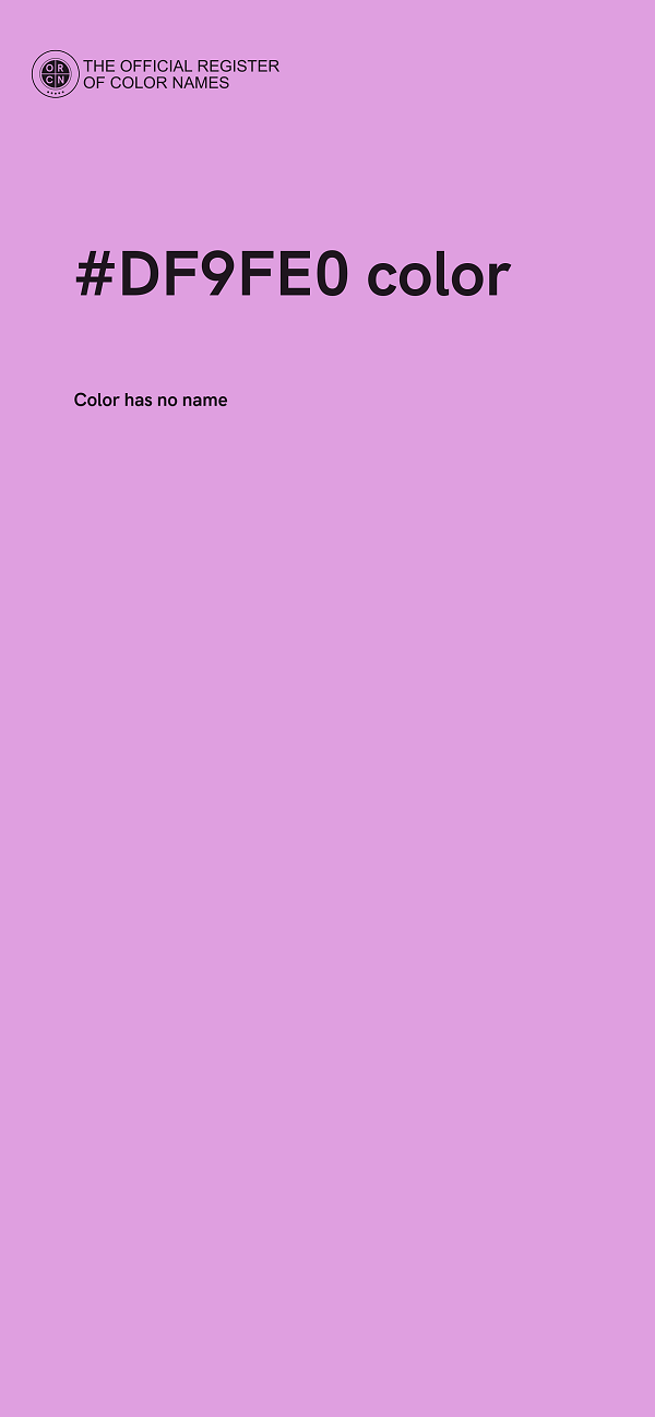 #DF9FE0 color image