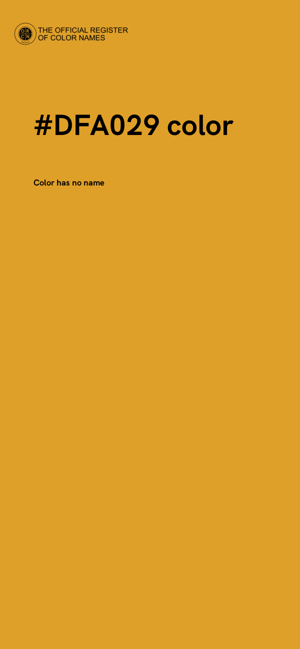 #DFA029 color image