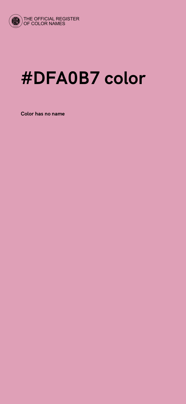 #DFA0B7 color image