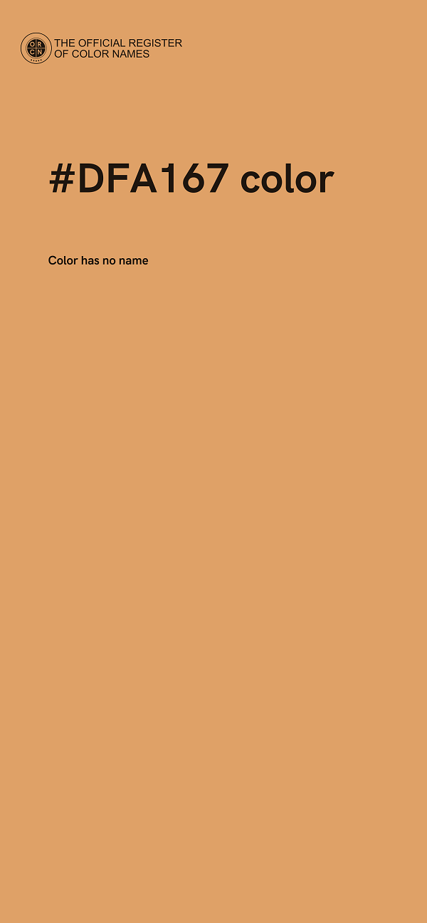 #DFA167 color image