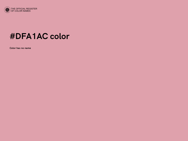 #DFA1AC color image