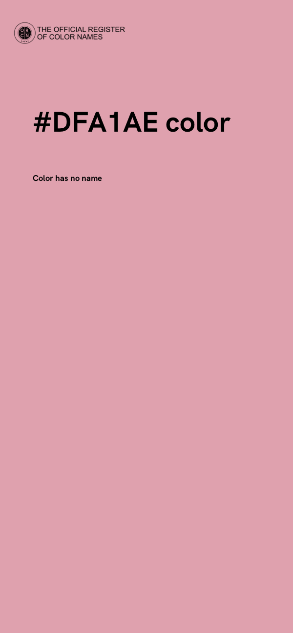 #DFA1AE color image