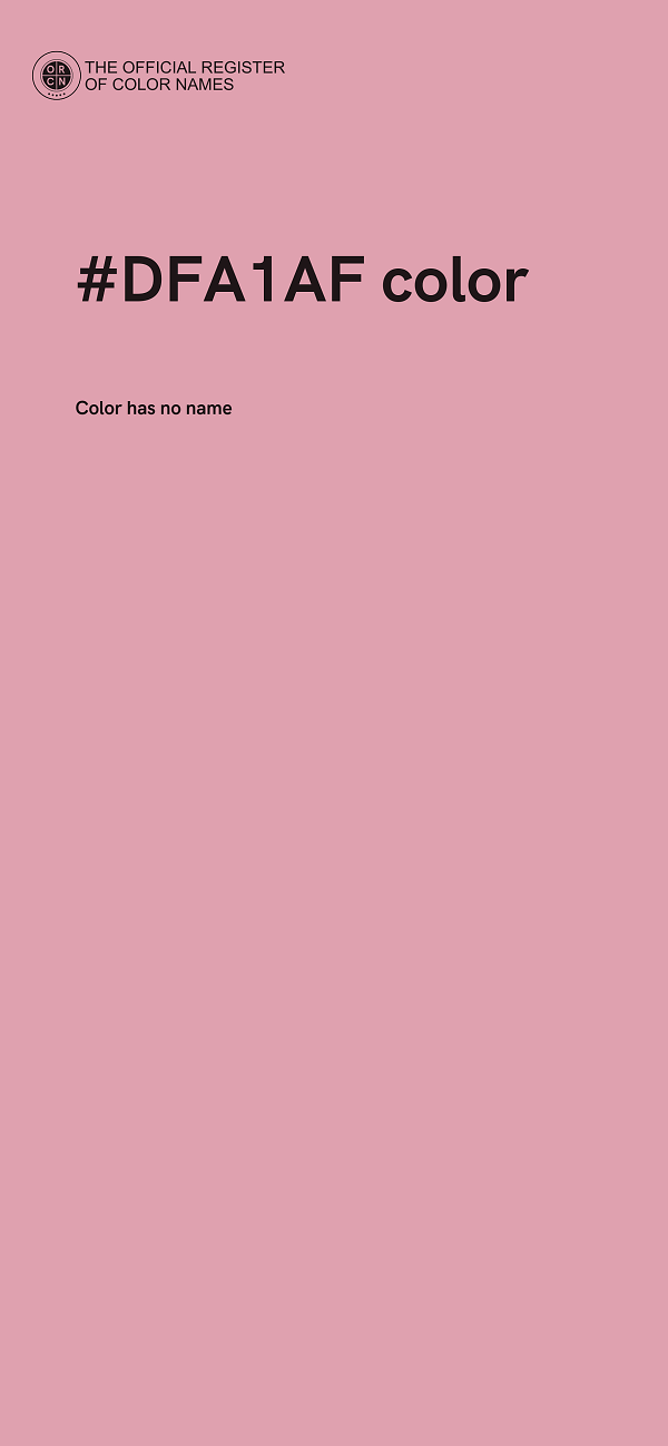 #DFA1AF color image