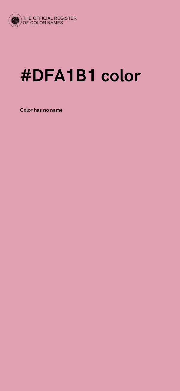 #DFA1B1 color image