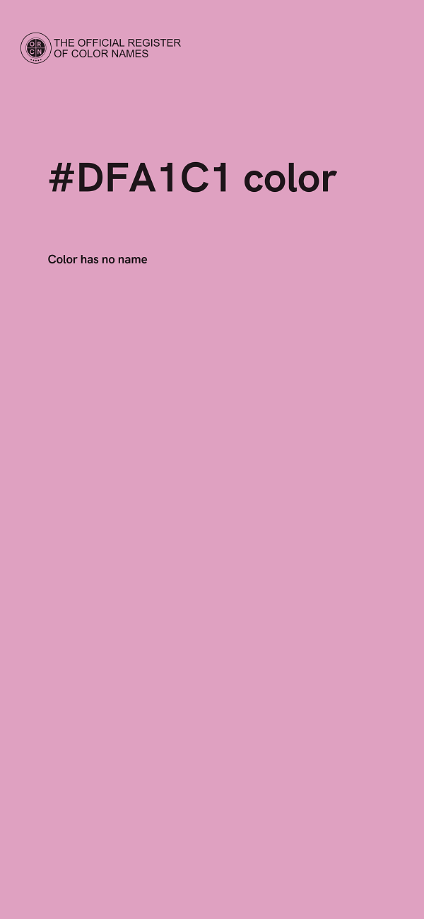 #DFA1C1 color image