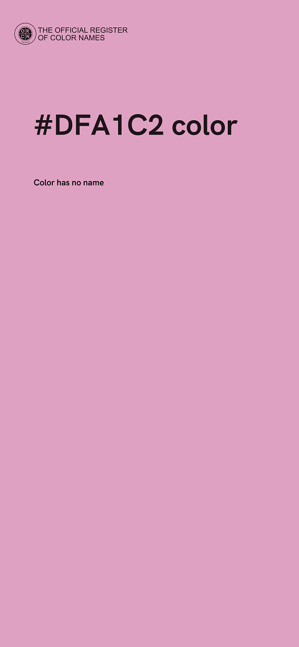 #DFA1C2 color image
