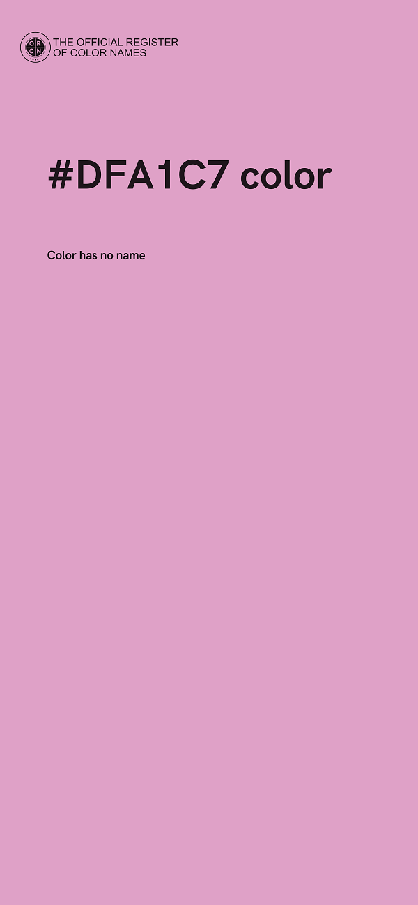 #DFA1C7 color image