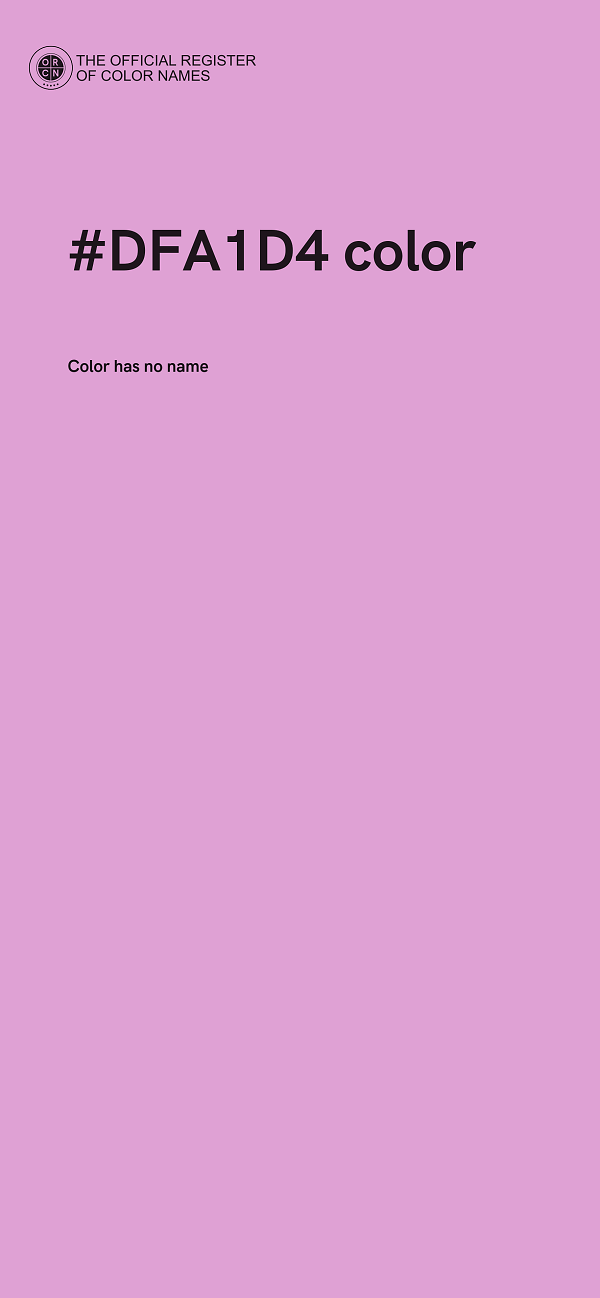 #DFA1D4 color image