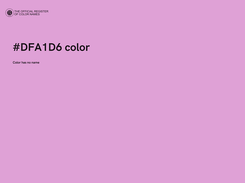 #DFA1D6 color image