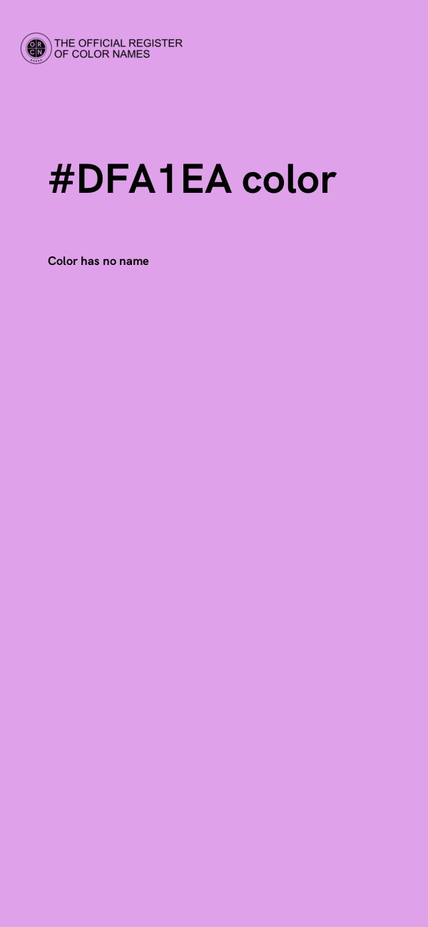 #DFA1EA color image